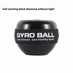 Metal Wrist Ball Fitness Gyro Arm Strength Muscle Training (Option: Black King Kong Without Lights)