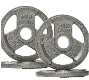 Only Supports Self Pickup  2 Inch Olympic Cast Iron Weight Plates For Strength Training And Weightlifting, Multiple Weights (Option: 10LB Set of4)