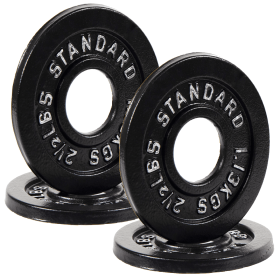 Only Supports Self Pickup  2 Olympic Cast Iron Weight Plates For Strength Training And Weightlifting, Multiple Sizes (Option: Half of 5LB Set of4)